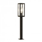 Borne 90 cm box, en aluminium et verre, noir