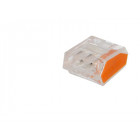 100 connecteurs wago 3 entrées (orange)