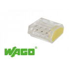 100 connecteurs wago 4 entrées (jaune)