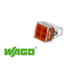 100 connecteurs wago 4 entrées (orange)