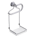 Panier pour wc polyvalent à suspendreen laiton chromé serie miami 140 x 125 x 291 mm
