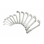 Jeu de 12 clés à pipe débouchées 6x12 pans SAM - 93SDJ12
