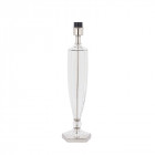 Base de lampe hemmingway, cristal et nickel (sans abat-jour)