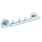 Porte serviette 5 crochets en laiton chromé serie varuna