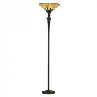 Lampadaire dark star, verre et résine