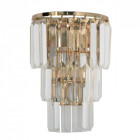 Applique murale dorée crystal 1 ampoule 11 cm