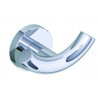 Patère porte serviette double serie varuna laiton chromé