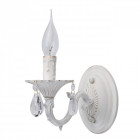 Applique murale blanche classic 1 ampoule 24 cm