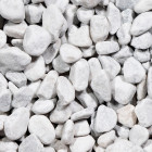 Pack 1 m² - galet marbre blanc carrare 40-60 mm (5 sacs = 100kg)
