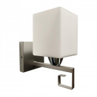 Applique murale argentée megapolis 1 ampoule 17 cm