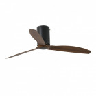 Ventilateur de plafond noir mat mini tube