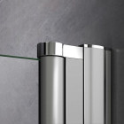Porte de douche 80x187cm en 6mm verre anticalcaire porte de douche battante