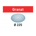Abrasifs granat festool pour ponceuse planex - grain 240 d.225/128 - boîte de 25 - 205663