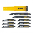 Coffret de 8 lames 2x long life dewalt - dt2443l-qz