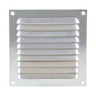 Grille à persienne 436 RENSON 400 x 400 mm - anodisé argent - 44004001