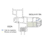 Entrée d'air hygroréglable acoustique 37DNE 30m³ Isola Hy ANJOS Noir - 420x45x40 mm 0690NO
