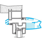 Kit entrée d'air hygroréglable acoustique ehl 6-45l ivoire aldes - 11014071