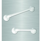 Barre d'appui lisse droite 450mm blanc (accessibilité pmr)