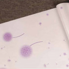 Papier peint adhésif floral - Modèle chardon violet