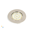 Spot led crux in EMUCA - 220V 1.8W finition inox blanc froid avec transfo - 5915251