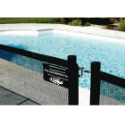 Barrière de protection souple noire AQUALUX - hauteur 1.25m - module 2ml - 105152