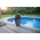 Piscine acier enterrée ovale 1.50 x 5.25 x 3.20 m AQUALUX - 22m3 - WM241 Piscine acier enterrée ovale 1.50 x 5.25 x 3.20 m AQUALUX - 22m3 - WM241