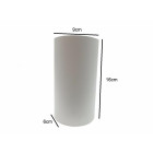 Applique murale led b19 10w ip44 blanc - couleur eclairage au choix