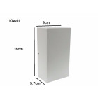 Applique murale led b25 10w ip44 blanc - couleur eclairage : blanc neutre 4000k - 5500k