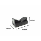 Applique murale led b44 2x 3w ip44 blanc - couleur eclairage : blanc neutre 4000k - 5500k