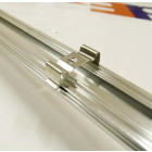 Profilé aluminium 1m couvercle transparent