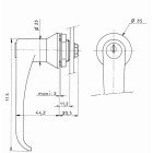 Poignée DOM TSS - clé sachet - 10951