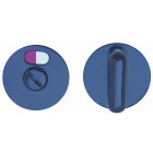 Paire rosace serrure S80 NORMBAU - WC - Noir 16 - 358360