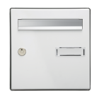 Facade boîte à lettres à ouverture totale decayeux - 300 x 305 mm - côté entrée courrier 235 x 28 mm - 156226