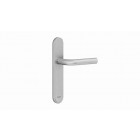 Ensemble Vercy AH200 Béquille 471L sur plaque Bec de cane BEZAULT entraxe 195 C7 inox brossé - 204783