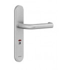 Ensemble Vercy AH200 Béquille 472U sur plaque Condamnation voyant BEZAULT entraxe 195 C7 inox brossé - 204790