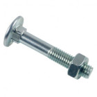 Boulon poêlier LENNIE tête ronde large - Ø8x35 - boite de 100 - BRL0803502B