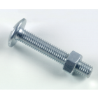 Boulon poêlier LENNIE tête ronde large - Ø8x50 - boite de 100 - BRL0805002B