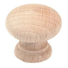 Bouton de meuble univers en bois brut poncé HT33 CADAP - bois de hêtre - 7140/1S