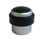 Butoir de sol avec cheville + vis alu BLINDOMAX aspect alu anodisé - Ø37 x H.37 mm - 221