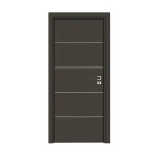 Bloc-porte pose fin de chantier collection premium seymour, h.204 x l.83 cm, aspect cuir basalte, réversible