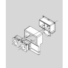 Boîtier 2 Appareillages 45x45 mm pour Plinthes Electriques PVC 20x70 mm