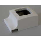Boîtier 1 Appareillage 45x45 mm pour Moulures Electriques PVC 10x20 mm