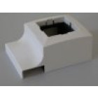 Boîtier 1 Appareillage 45x45 mm pour Moulures Electriques PVC 10x30 mm