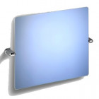 Miroir mural rectangulaire inclinable fixations abs chromé