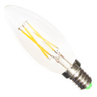 Ampoule led e14 c35 cob filament 6w 220v 360 - couleur eclairage au choix