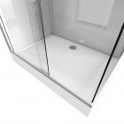 Cabine de douche rectangle 110x80x215cm - silvery stripe rectangle Aurlane - CAB173