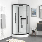 Cabine de douche 1/4 de cercle rond - 90x90x2157cm - factory 2 round Aurlane - CAB246