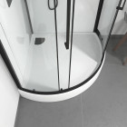 Cabine de douche 1/4 de cercle rond - 90x90x2157cm - factory 2 round Aurlane - CAB246