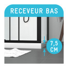 Cabine de douche 115x90x210 cm avec receveur + bonde 90mm + grille linéaire - factory 2 Aurlane - CAB262