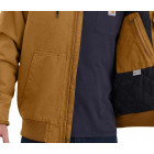 Blouson duck active jacket 104050 carhartt marron - s1104050brnl - Taille au choix